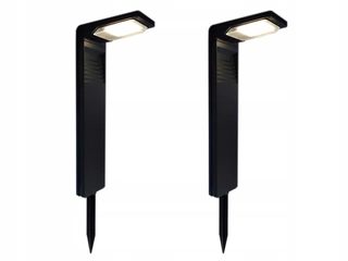 Solárna zapichovacia záhradná lampa - Zápustná solárna lampa LED Plus čierna 41 cm 2 ks.